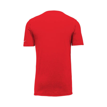 Nike Dri-FIT Cotton/Poly Tee — University Red (Back)