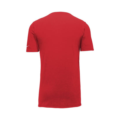 Nike Dri-FIT Cotton/Poly Tee — Gym Red (Back)
