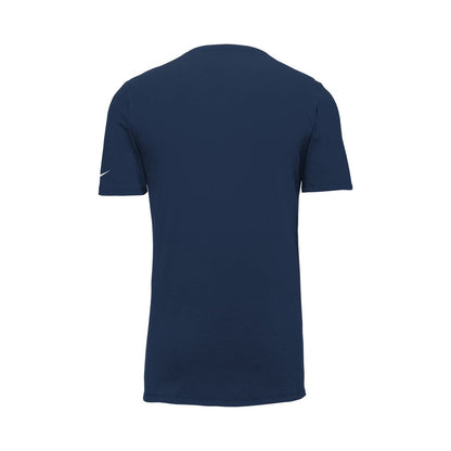 Nike Dri-FIT Cotton/Poly Tee — College Navy (Back)