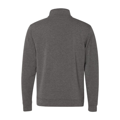 Omega Stretch Terry Quarter-Zip Pullover — Charcoal Triblend (Back)