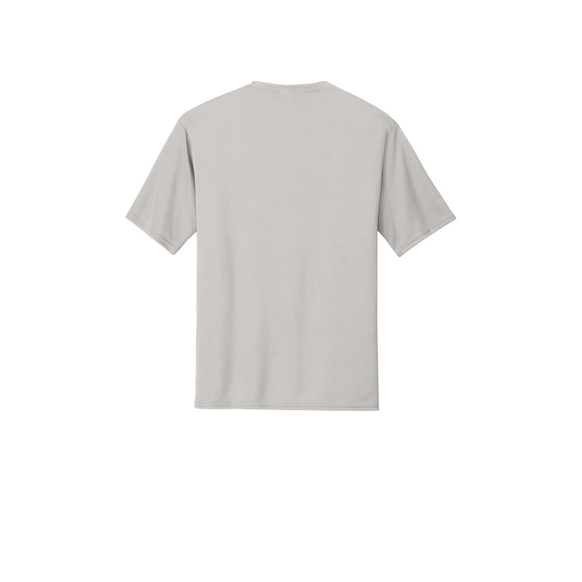 Port & Company Essential Performance Tee — Silver (Back)