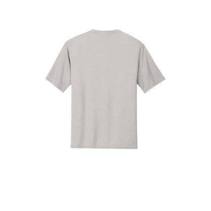 Port & Company Essential Performance Tee — Silver (Back)