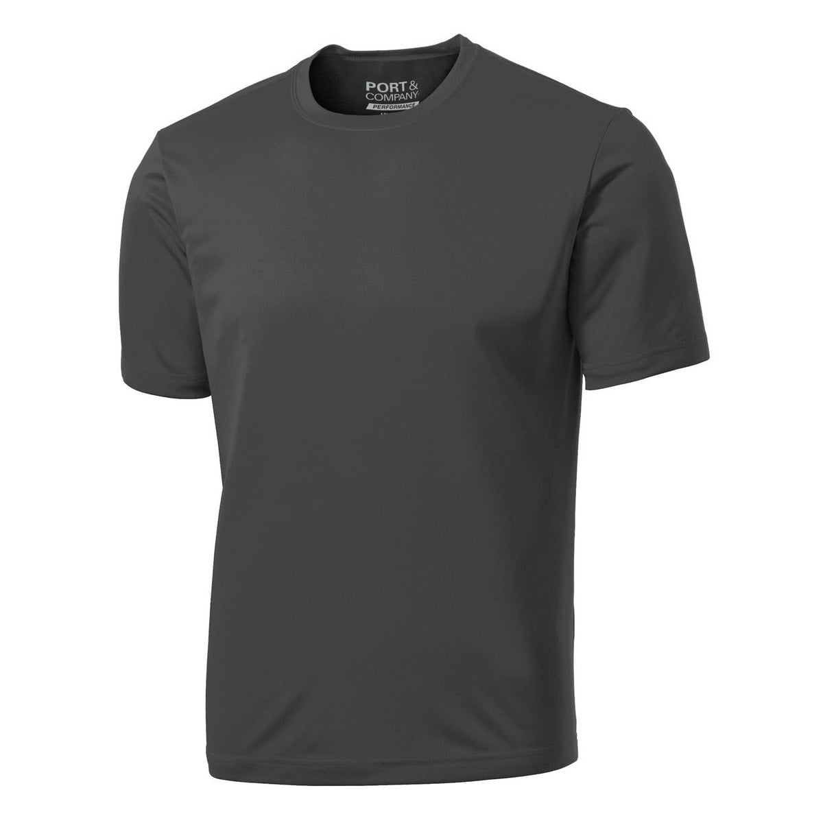 Port & Company Essential Performance Tee — Charcoal