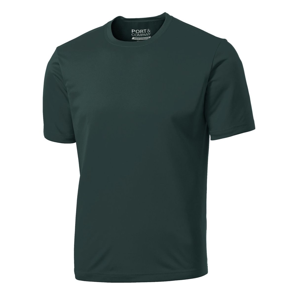 Port & Company Essential Performance Tee — Dark Green