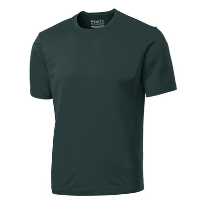 Port & Company Essential Performance Tee — Dark Green