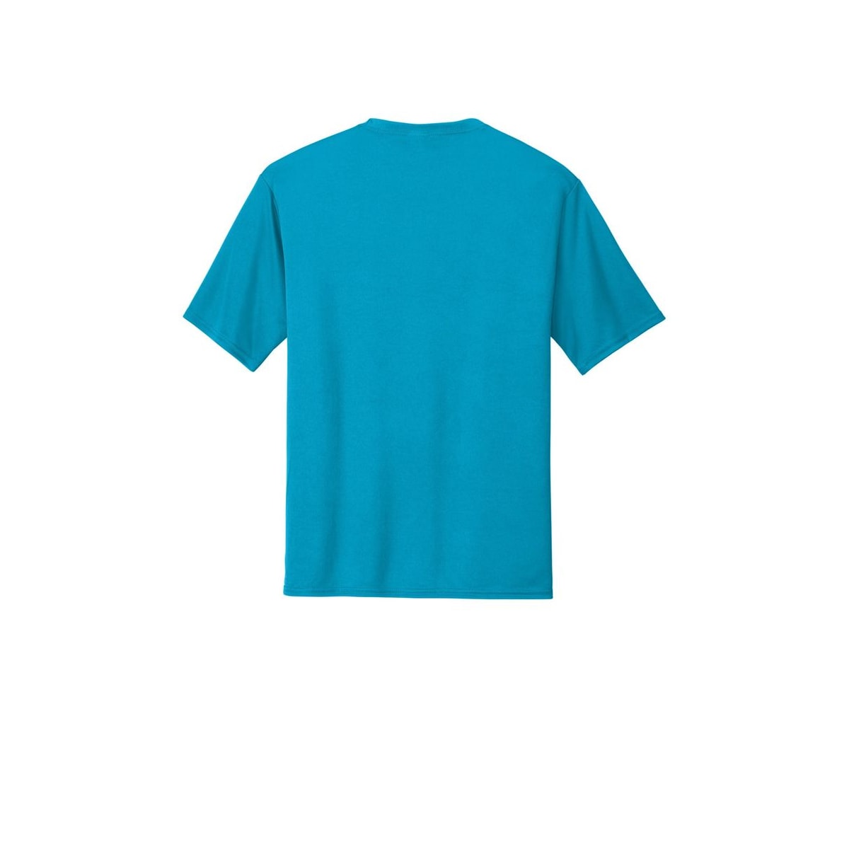 Port & Company Essential Performance Tee — Neon Blue (Back)