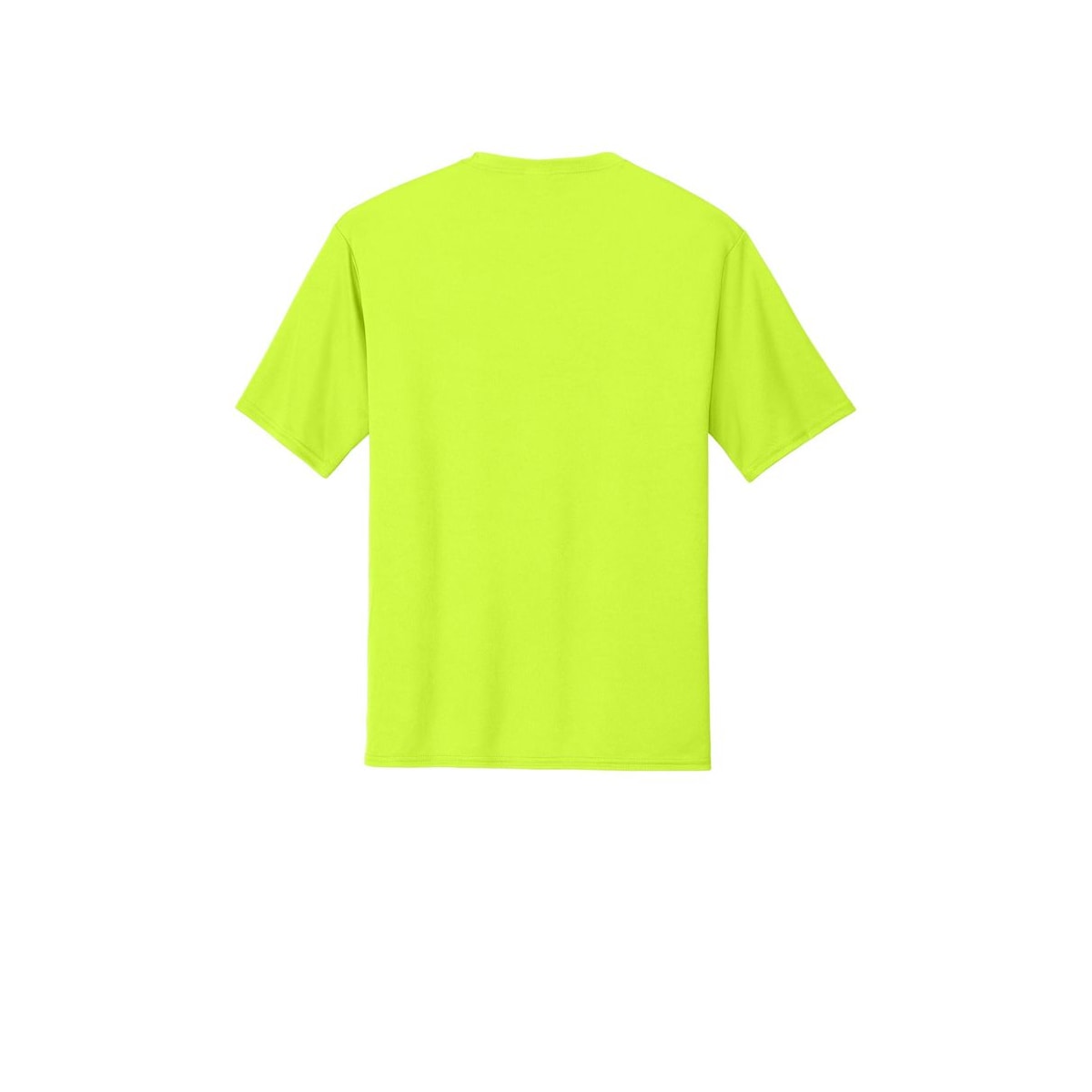 Port & Company Essential Performance Tee — Neon Yellow (Back)