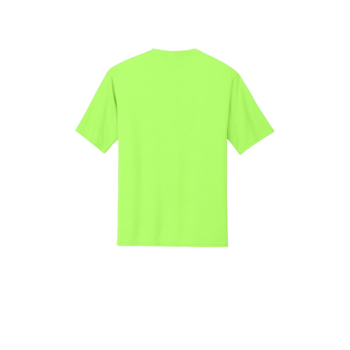 Port & Company Essential Performance Tee — Neon Green (Back)