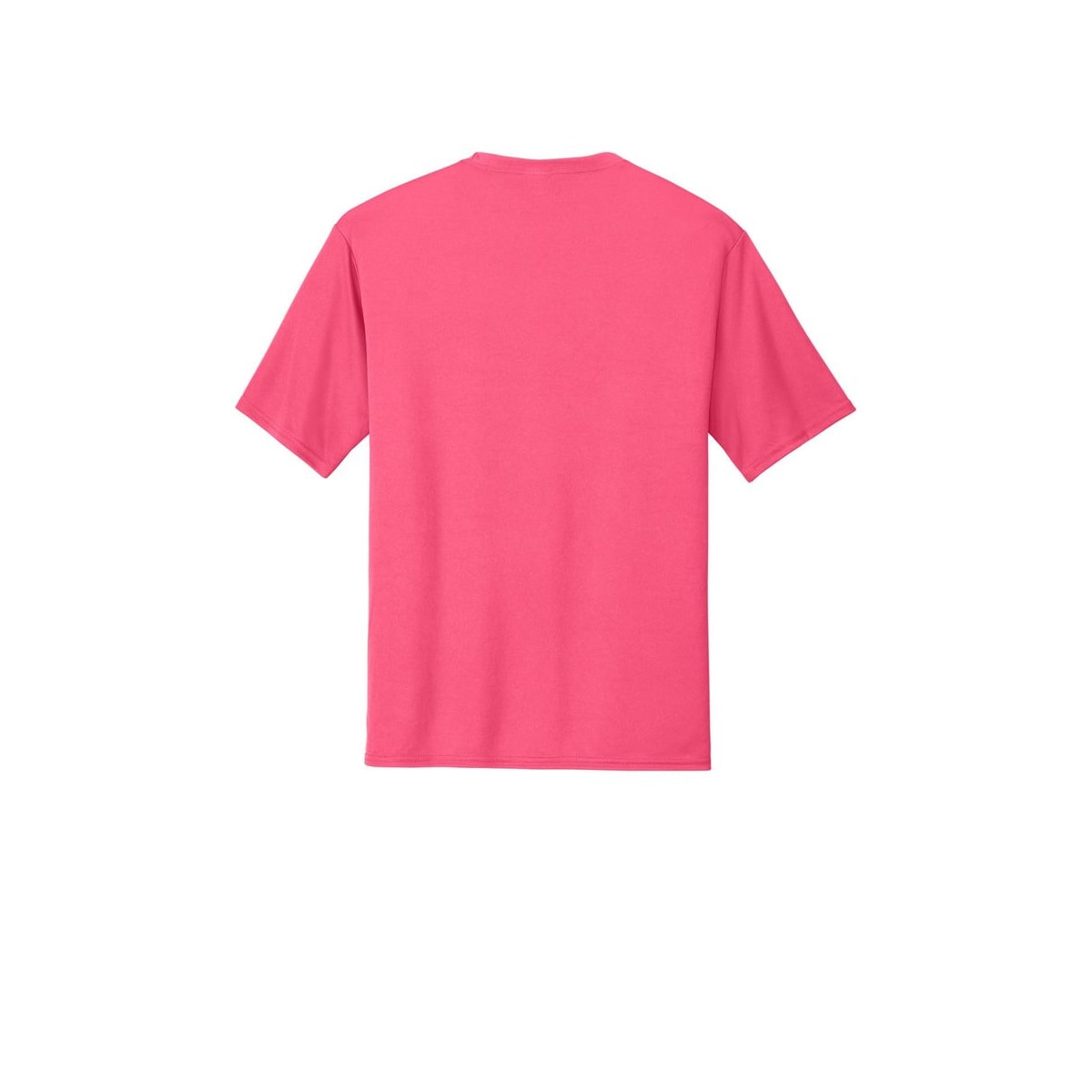 Port & Company Essential Performance Tee — Neon Pink (Back)