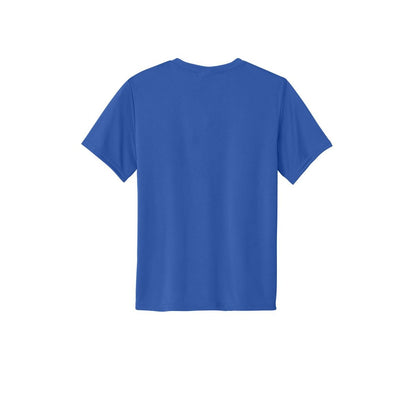 Port & Company Youth Essential Performance Tee — Royal (Back)