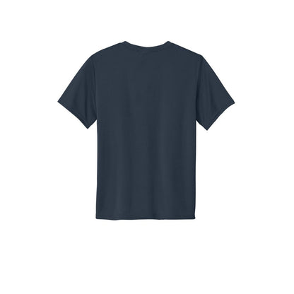 Port & Company Youth Essential Performance Tee — Deep Navy (Back)