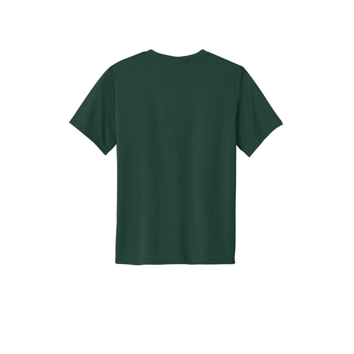 Port & Company Youth Essential Performance Tee — Dark Green (Back)