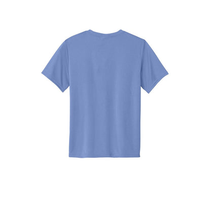 Port & Company Youth Essential Performance Tee — Carolina Blue (Back)