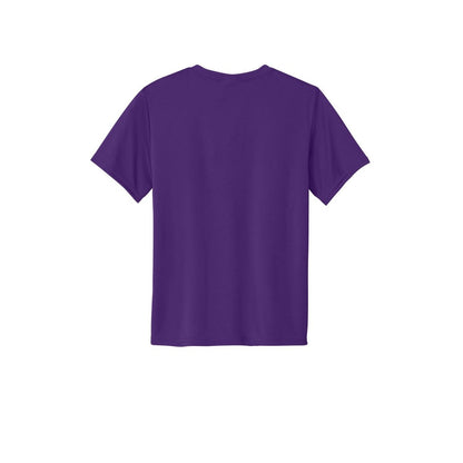 Port & Company Youth Essential Performance Tee — Team Purple (Back)