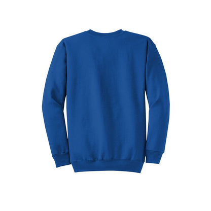 Port & Co™ Core Fleece Crewneck Sweatshirt — Royal (Back)