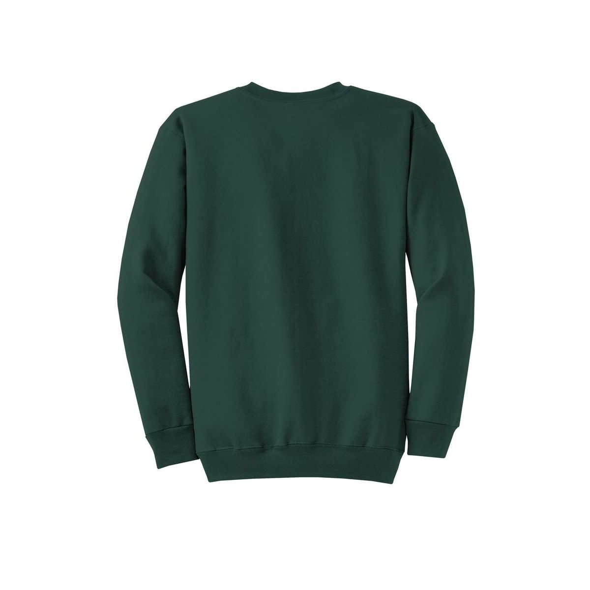Port & Co™ Core Fleece Crewneck Sweatshirt — Dark Green (Back)
