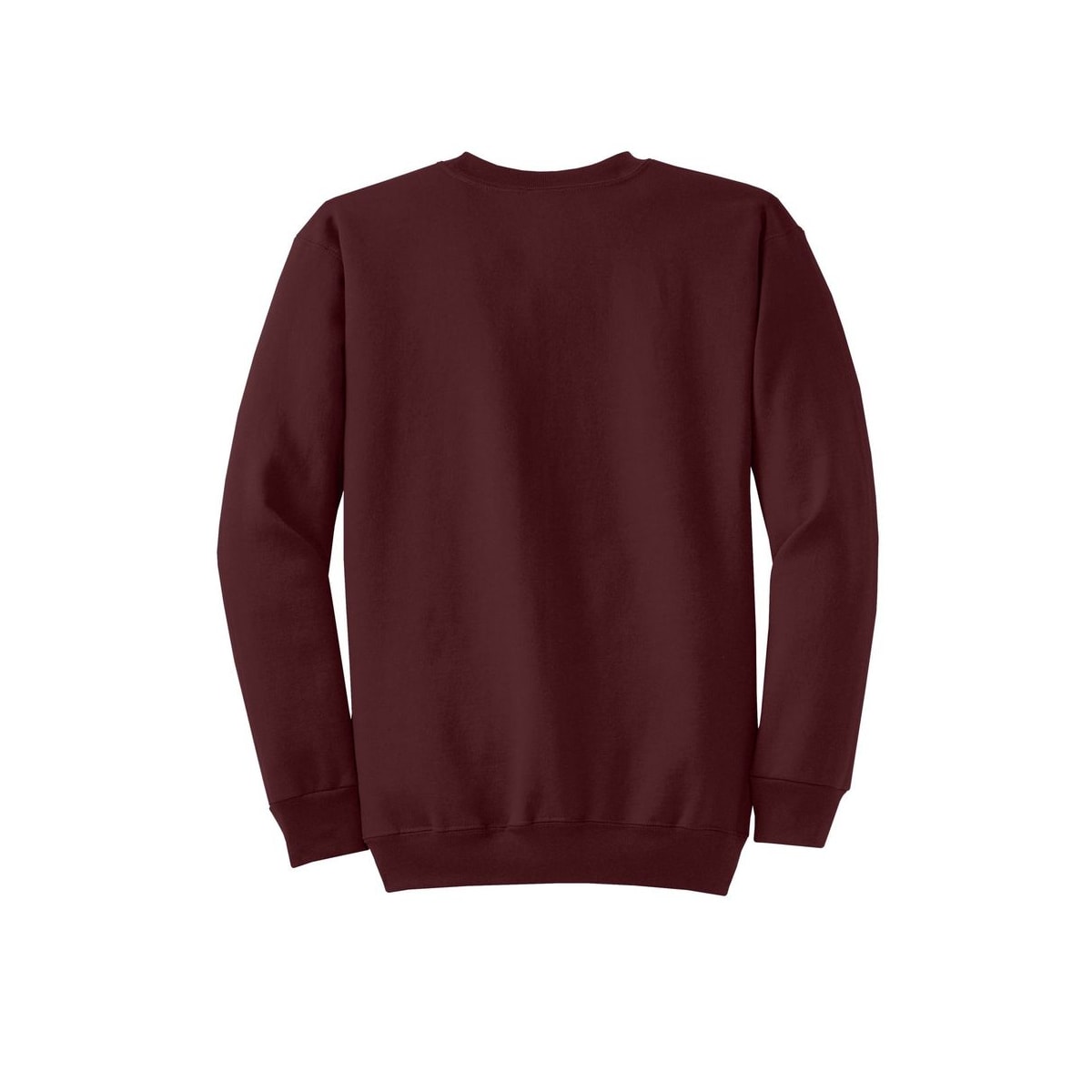 Port & Co™ Core Fleece Crewneck Sweatshirt — Maroon (Back)