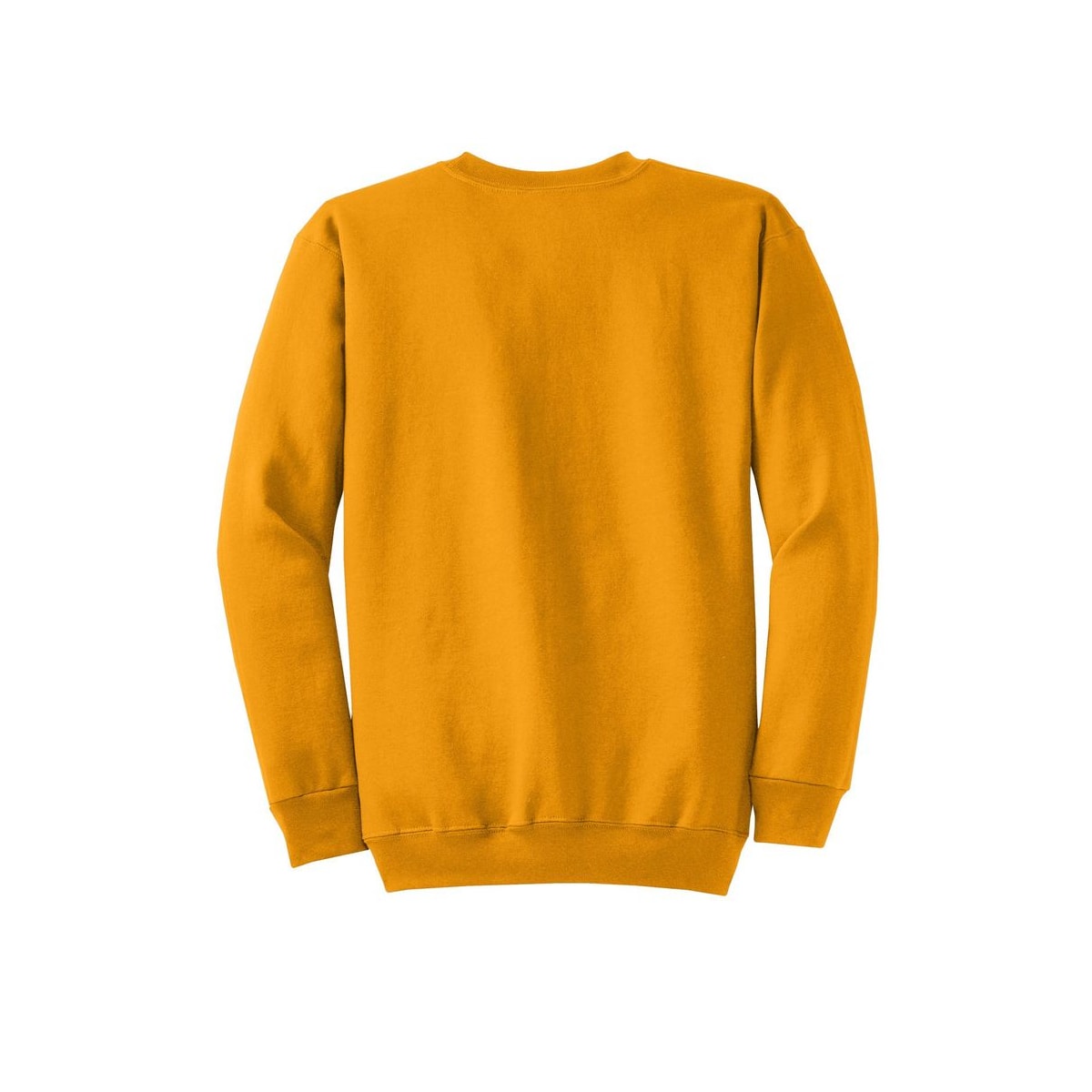 Port & Co™ Core Fleece Crewneck Sweatshirt — Gold (Back)