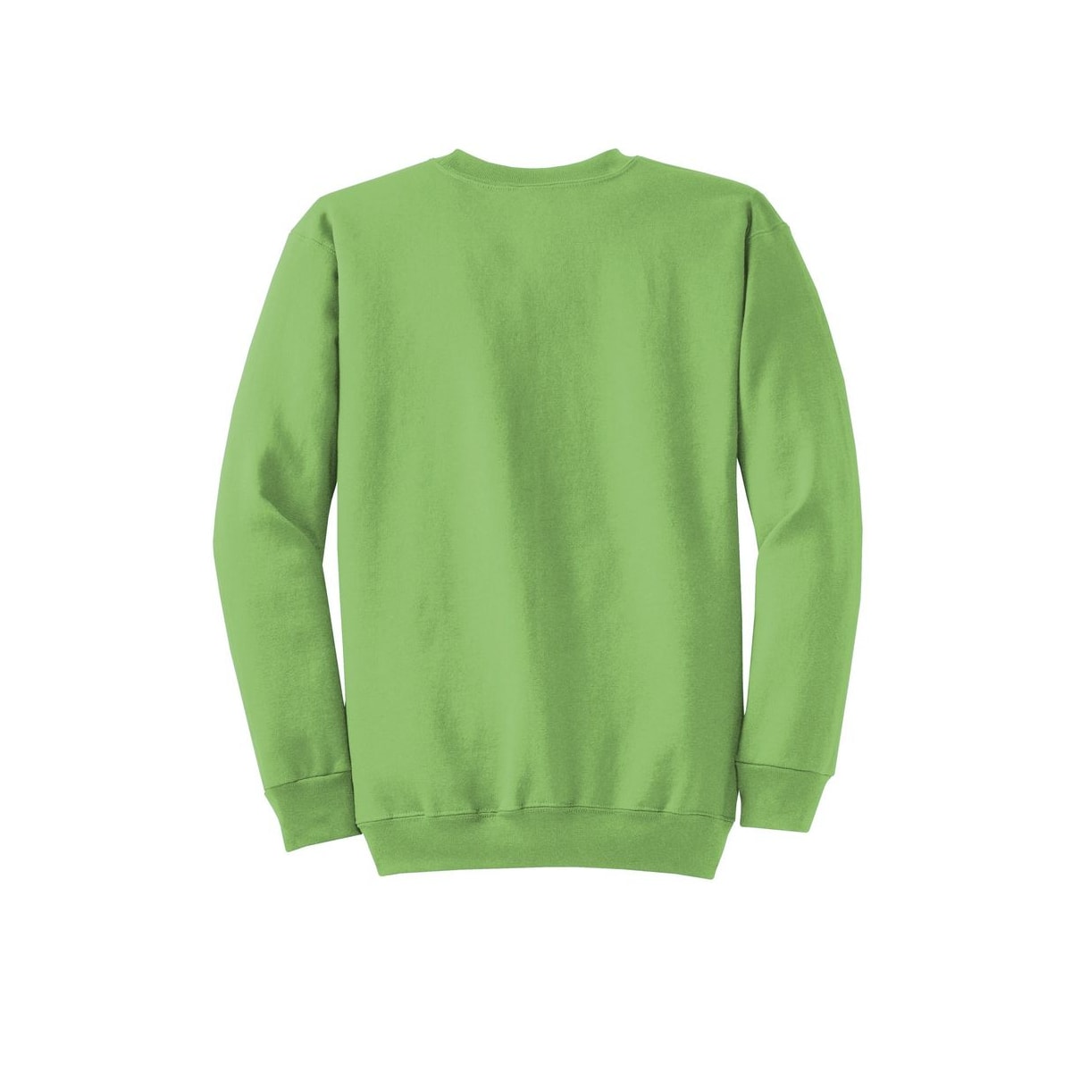 Port & Co™ Core Fleece Crewneck Sweatshirt — Lime (Back)