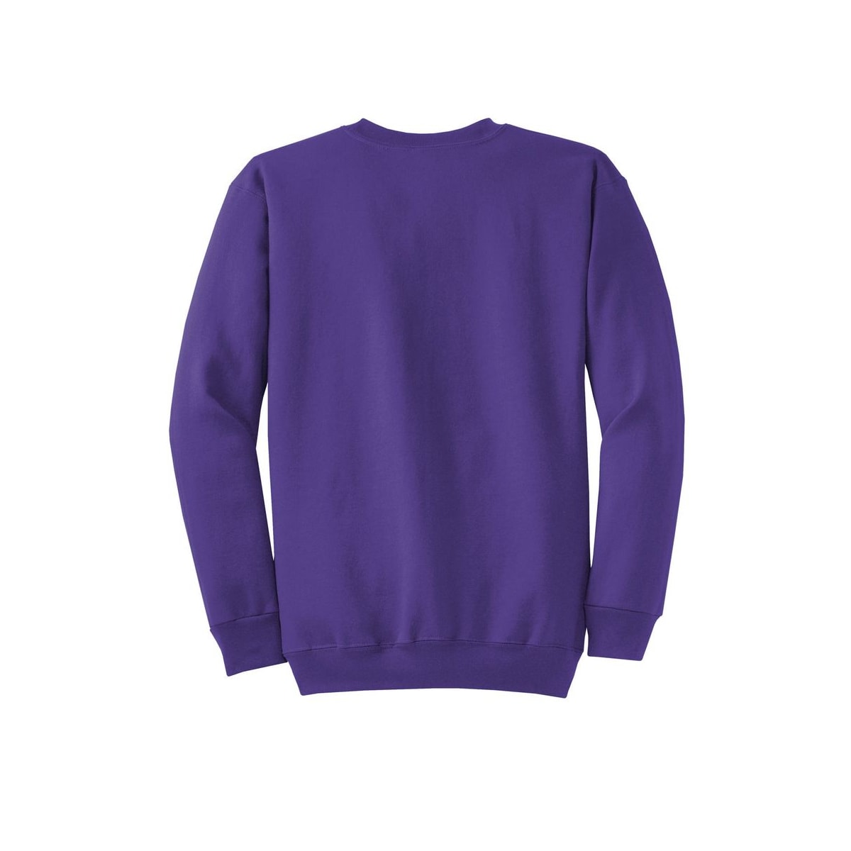 Port & Co™ Core Fleece Crewneck Sweatshirt — Purple (Back)