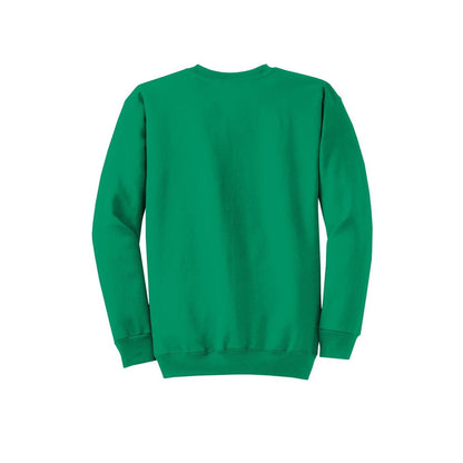 Port & Co™ Core Fleece Crewneck Sweatshirt — Kelly (Back)