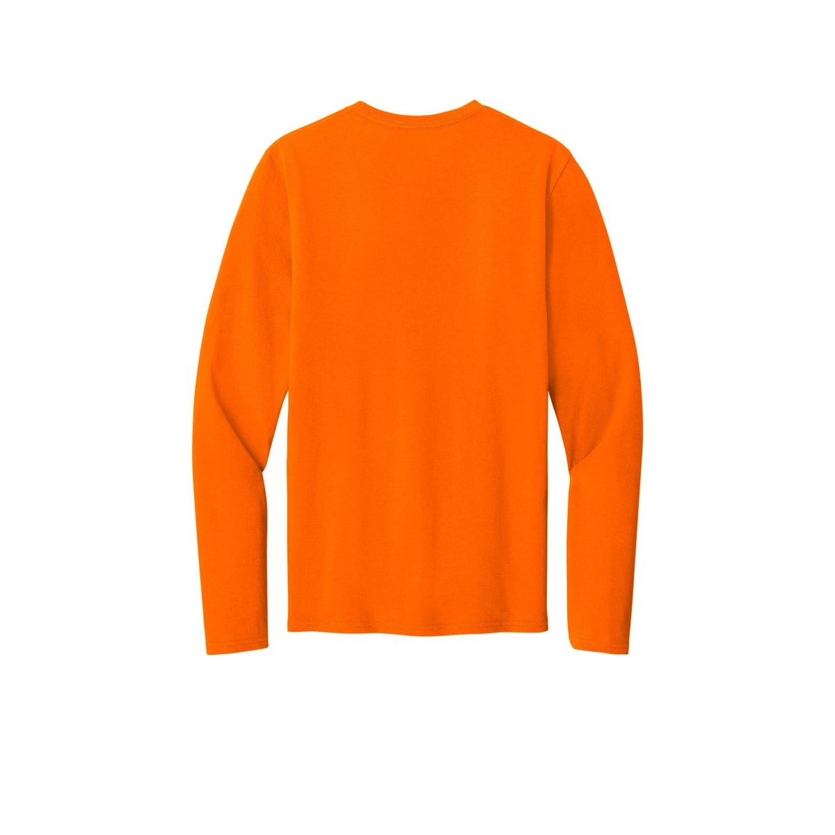 Port & Co™ Easy Cotton Long Sleeve Tee — S. Orange (Back)