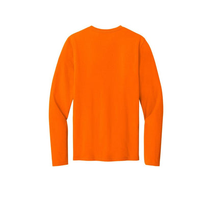 Port & Co™ Easy Cotton Long Sleeve Tee — S. Orange (Back)