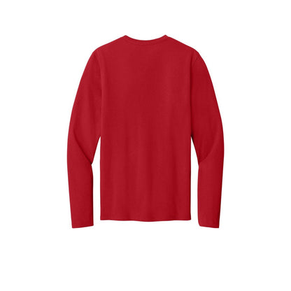 Port & Co™ Easy Cotton Long Sleeve Tee — Red (Back)
