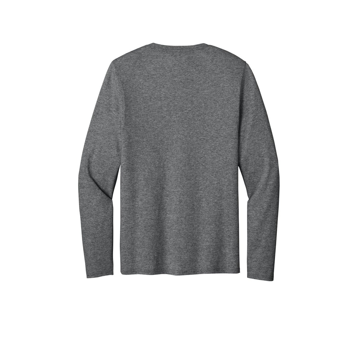 Port & Co™ Easy Cotton Long Sleeve Tee — Graphite Heather (Back)
