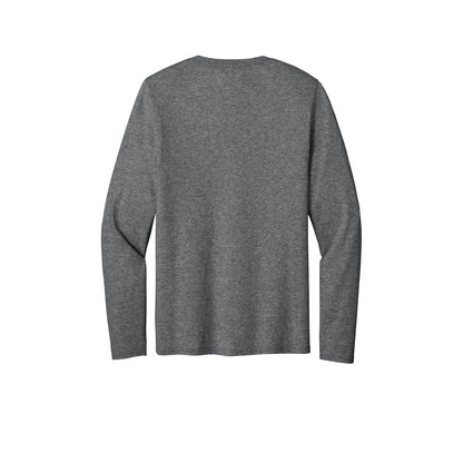 Port & Co™ Easy Cotton Long Sleeve Tee — Graphite Heather (Back)