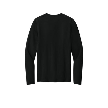 Port & Co™ Easy Cotton Long Sleeve Tee — Jet Black (Back)