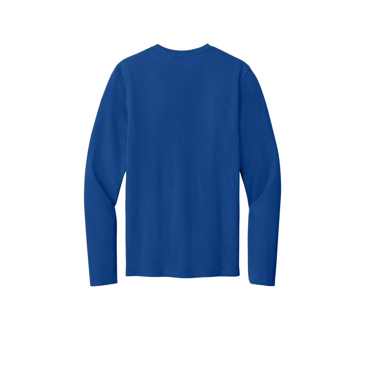 Port & Co™ Easy Cotton Long Sleeve Tee — True Royal (Back)