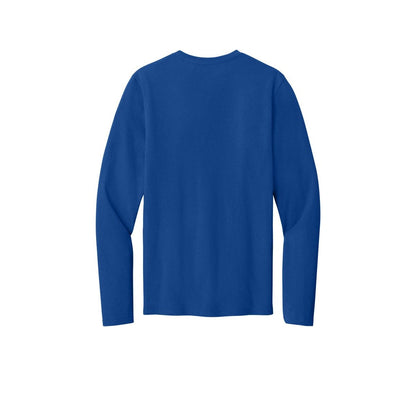 Port & Co™ Easy Cotton Long Sleeve Tee — True Royal (Back)