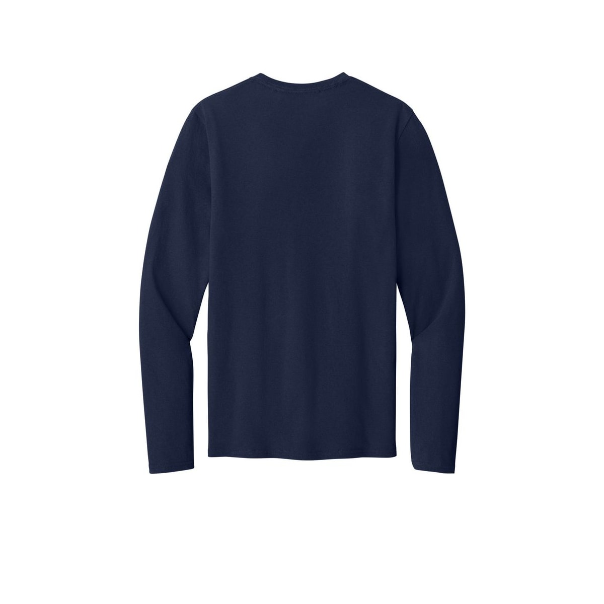 Port & Co™ Easy Cotton Long Sleeve Tee — True Navy (Back)