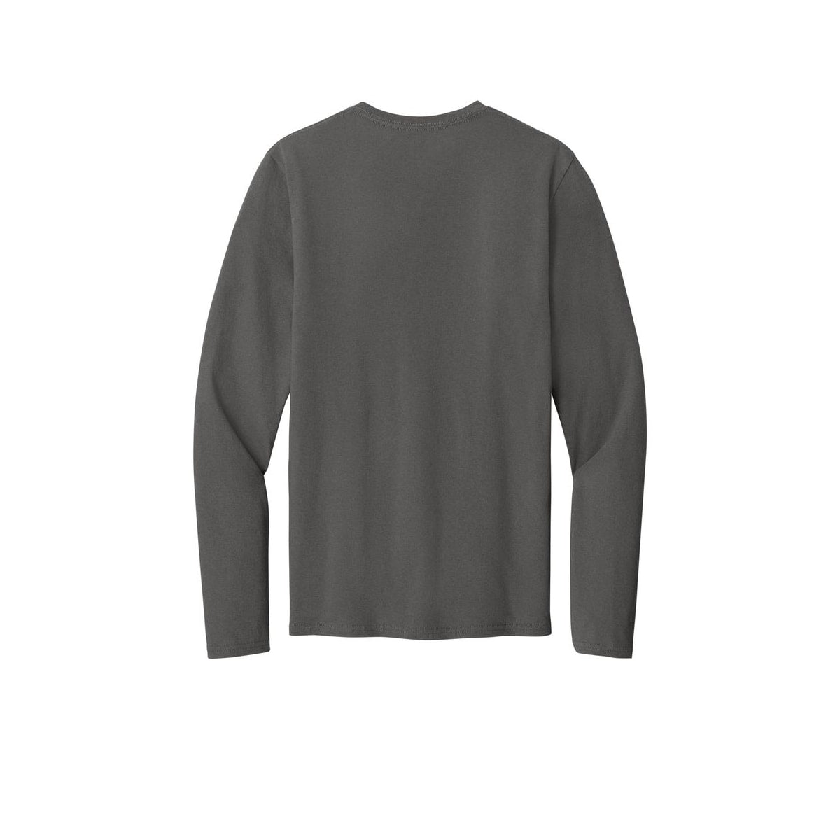 Port & Co™ Easy Cotton Long Sleeve Tee — Charcoal (Back)
