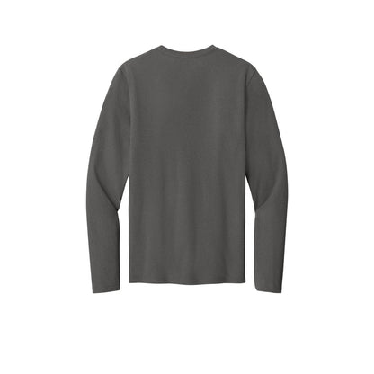 Port & Co™ Easy Cotton Long Sleeve Tee — Charcoal (Back)
