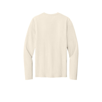 Port & Co™ Easy Cotton Long Sleeve Tee — Natural (Back)