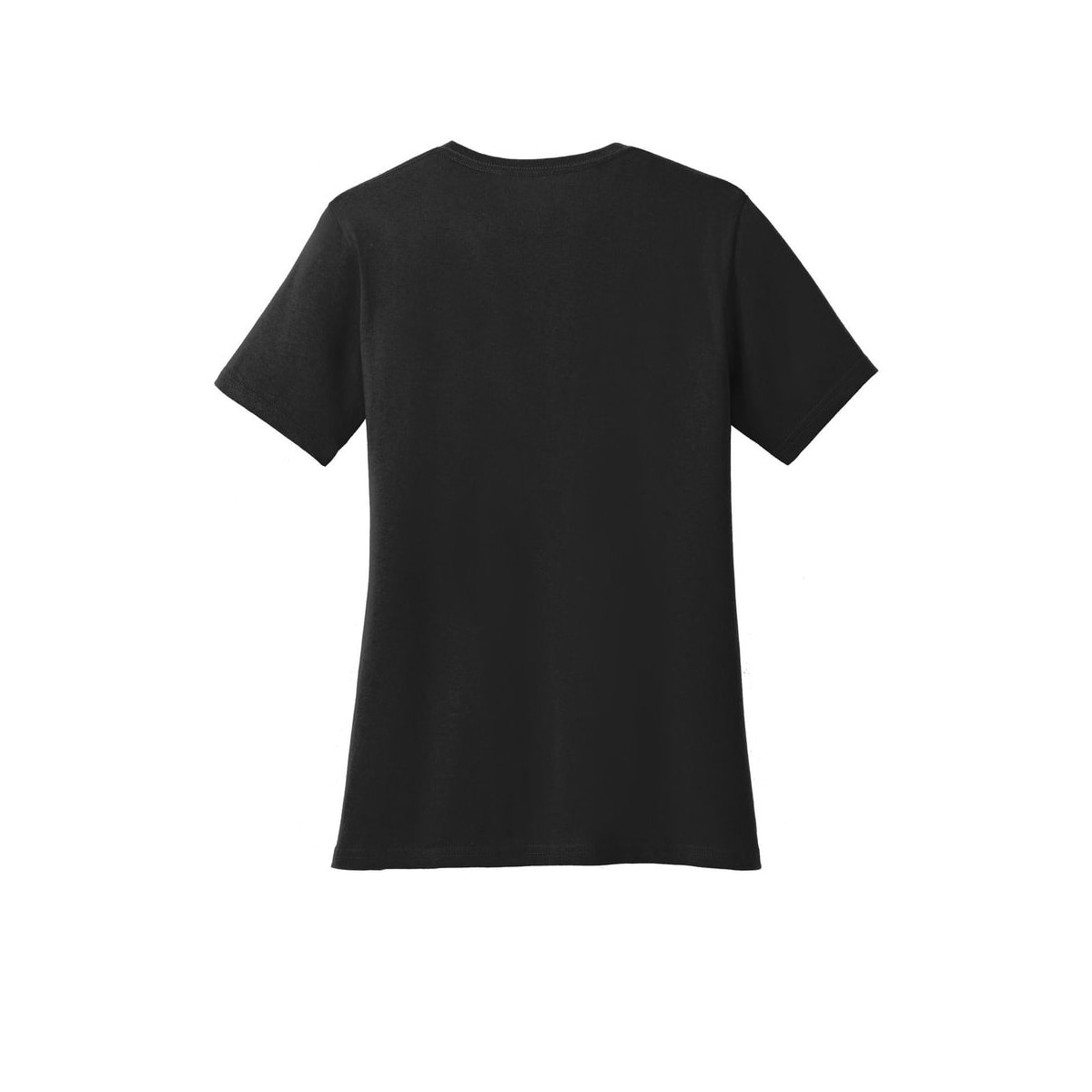 Port & Co™ Women’s Core Cotton Tee — Jet Black (Back)
