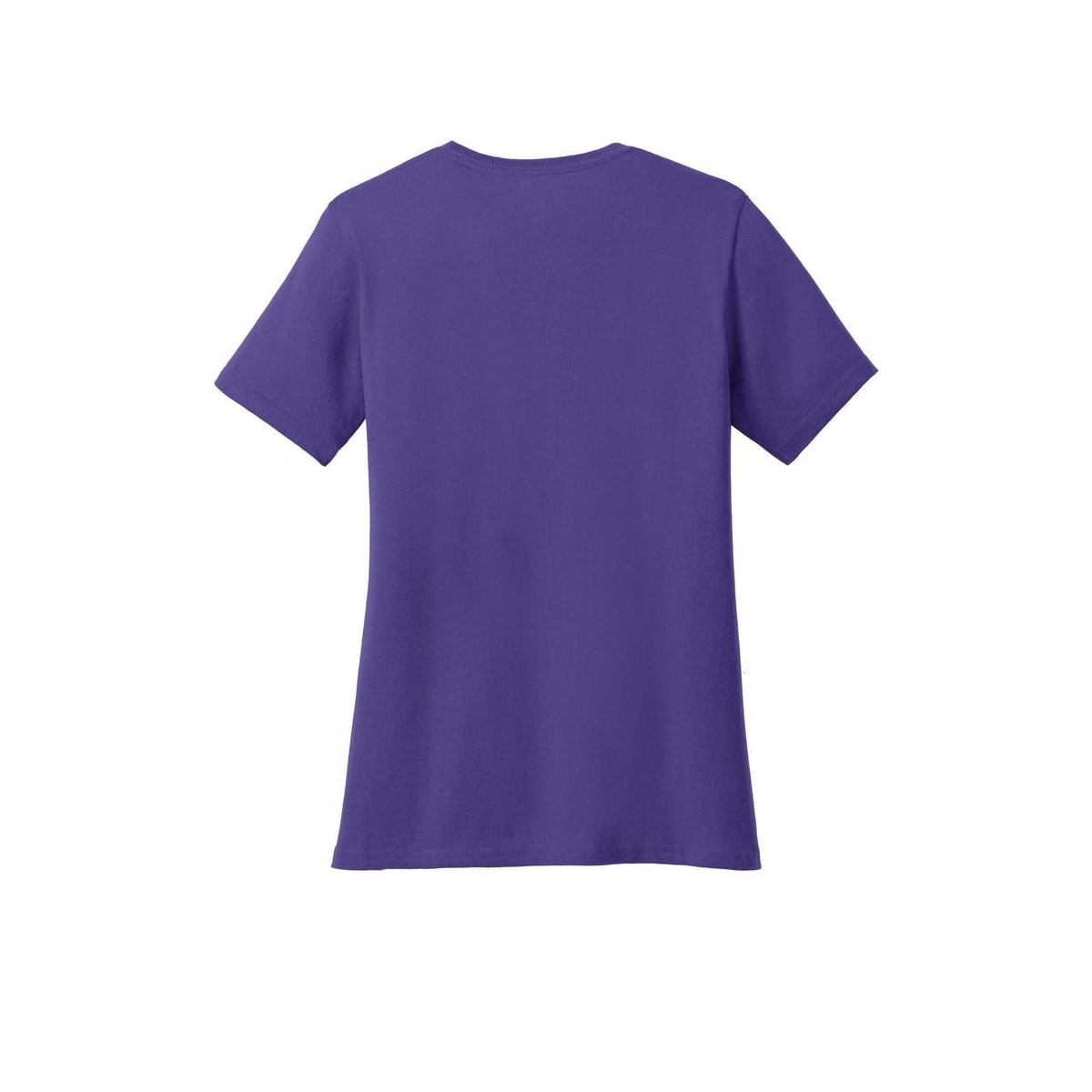 Port & Co™ Women’s Core Cotton Tee — Purple (Back)