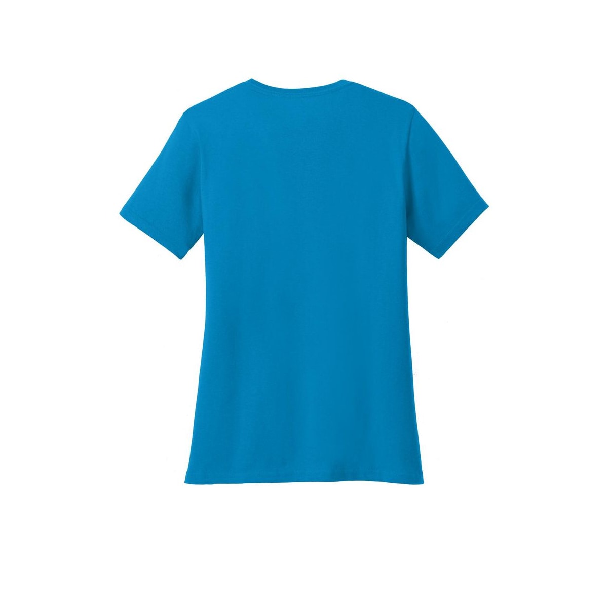 Port & Co™ Women’s Core Cotton Tee — Sapphire (Back)