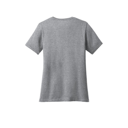 Port & Co™ Women’s Core Cotton Tee — Athletic Heather (Back)