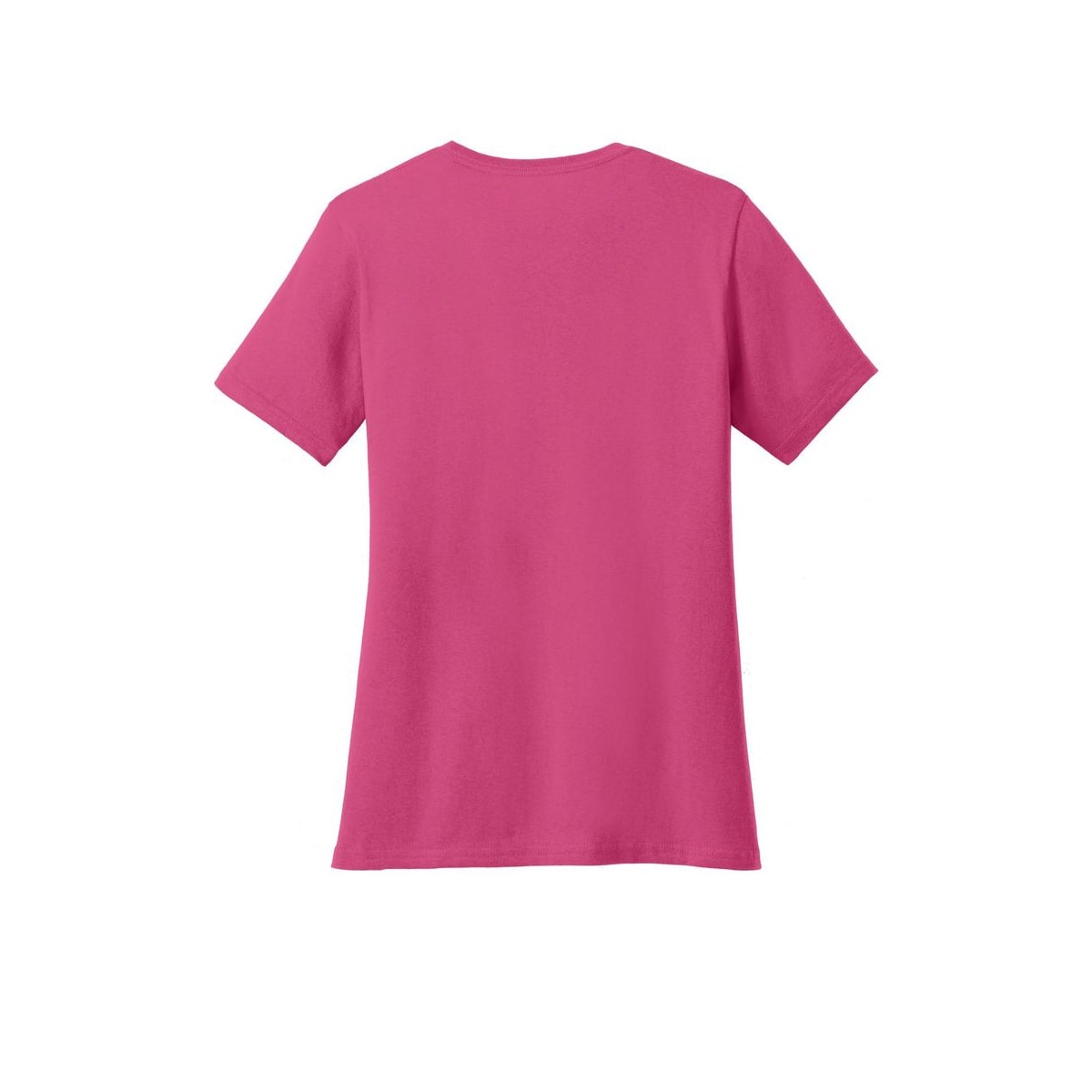Port & Co™ Women’s Core Cotton Tee — Sangria (Back)