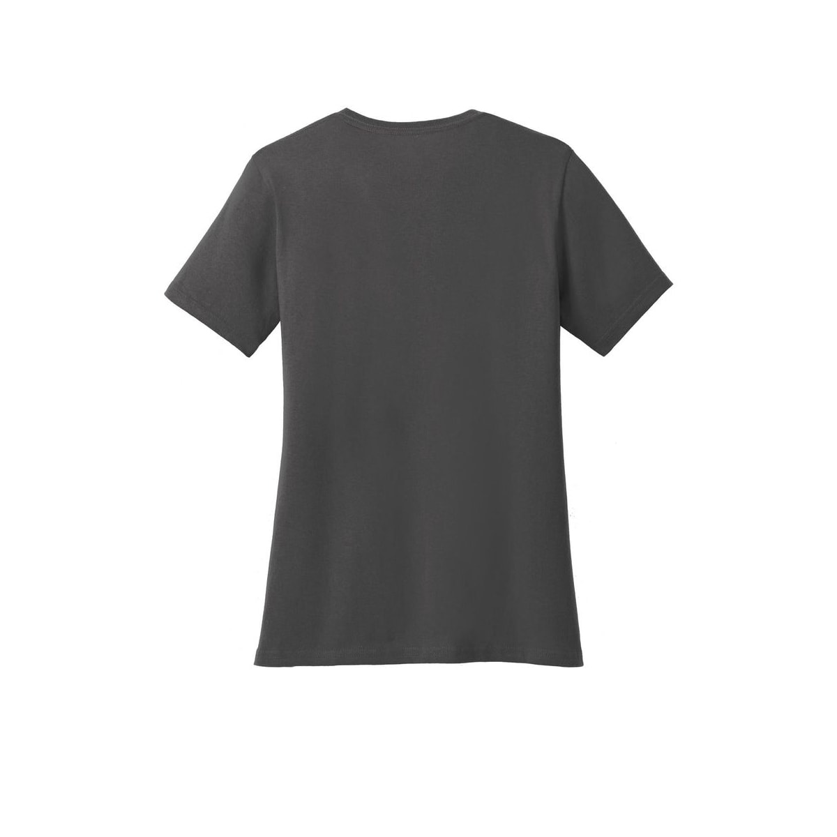 Port & Co™ Women’s Core Cotton Tee — Charcoal (Back)
