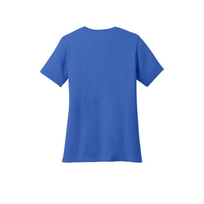 Port & Co™ Women’s Core Cotton Tee — Royal (Back)