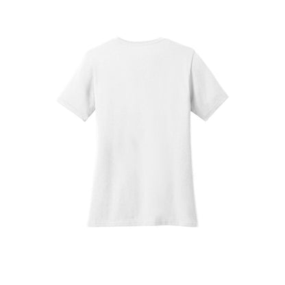 Port & Co™ Women’s Core Cotton Tee — White (Back)