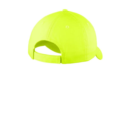 Port Authority® Sports Cap — Neon Yellow (Back)