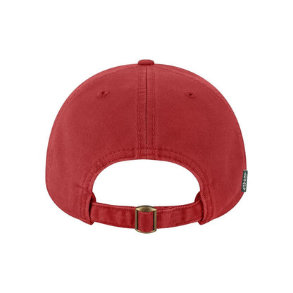 Relaxed Twill Dad Hat — Cardinal (Back)