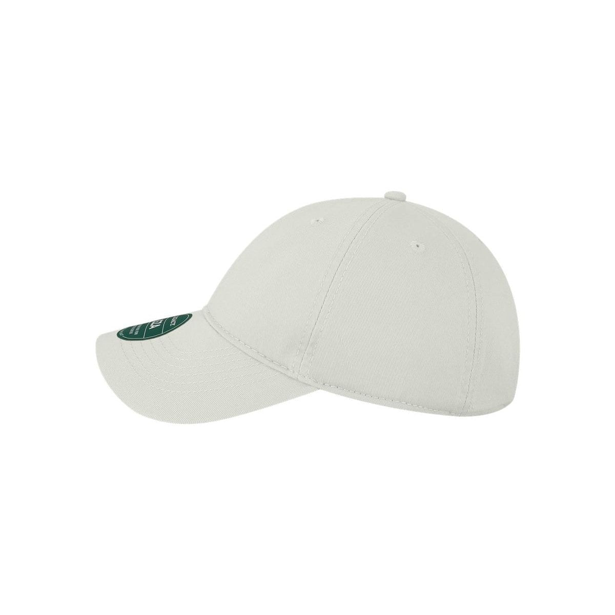 Relaxed Twill Dad Hat — White (Left)
