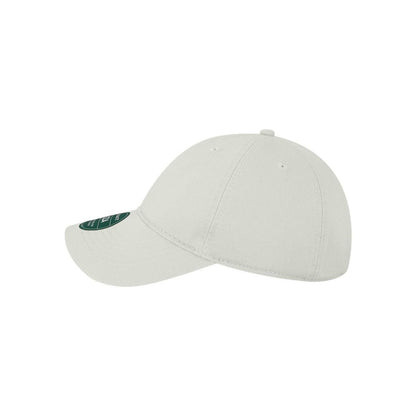 Relaxed Twill Dad Hat — White (Left)