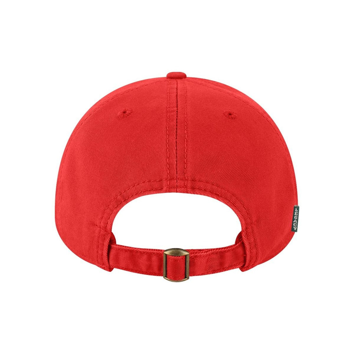 Relaxed Twill Dad Hat — Scarlet (Back)